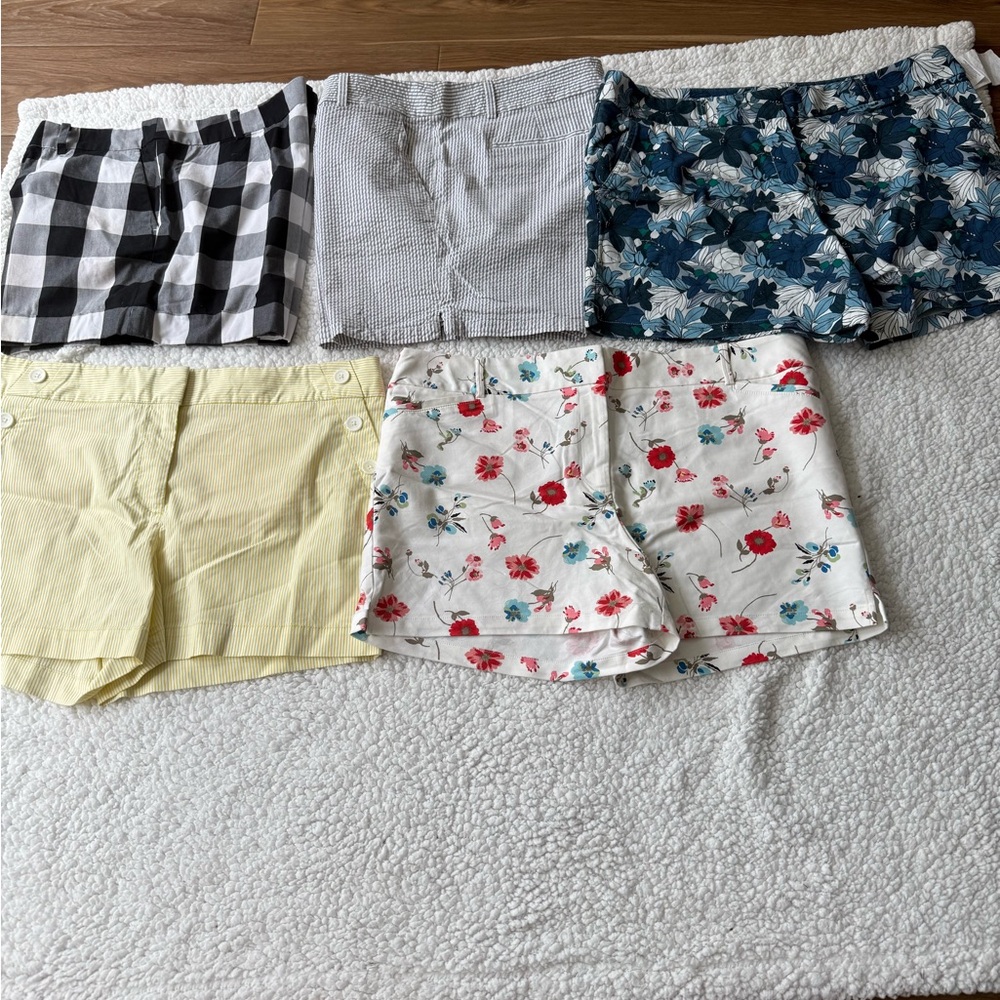 LOFT Black and White Bermudas Casual Summer Shorts
